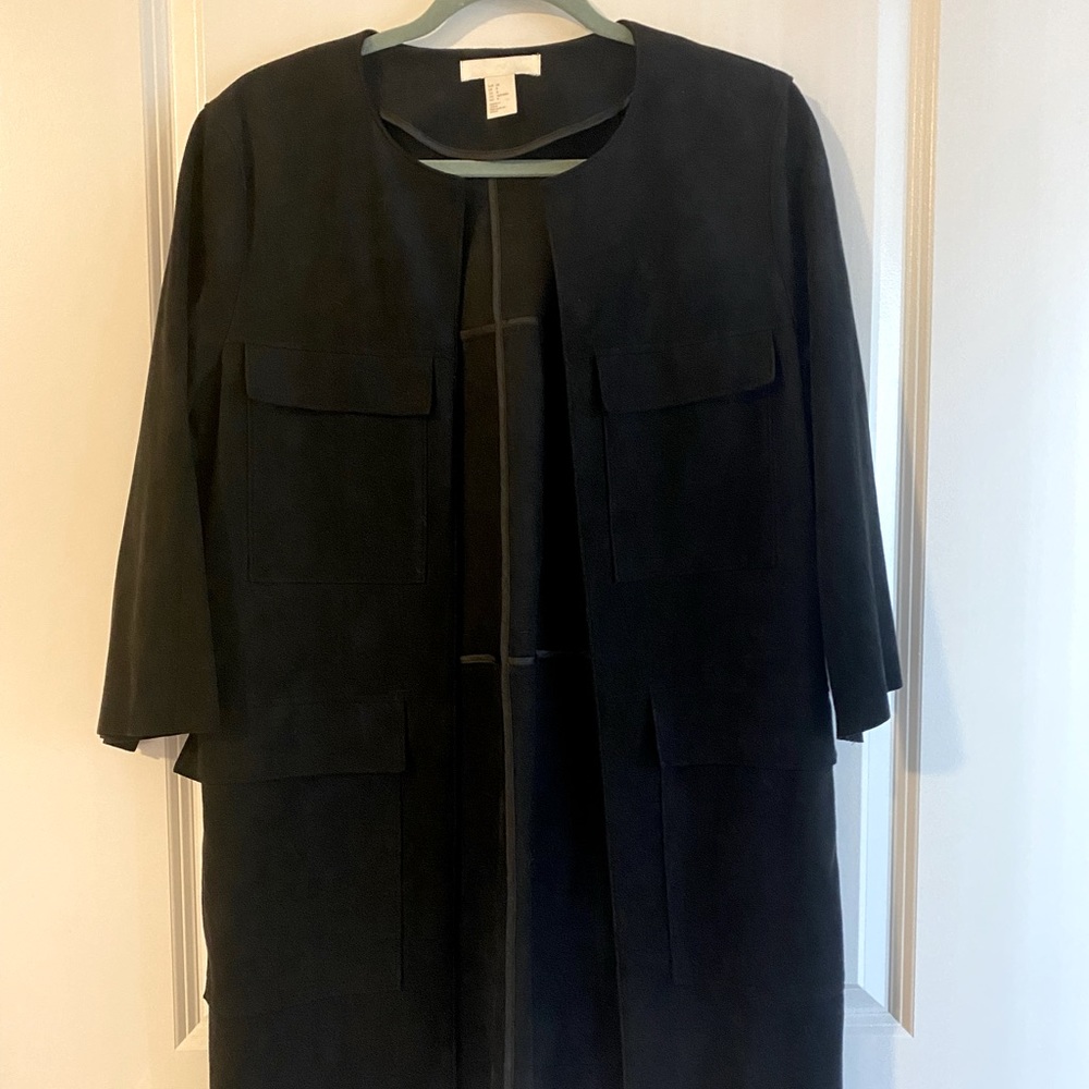 H&M Faux Suede Black Jacket